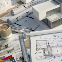 Эскизный проект - Дизайн студии, проектные организации